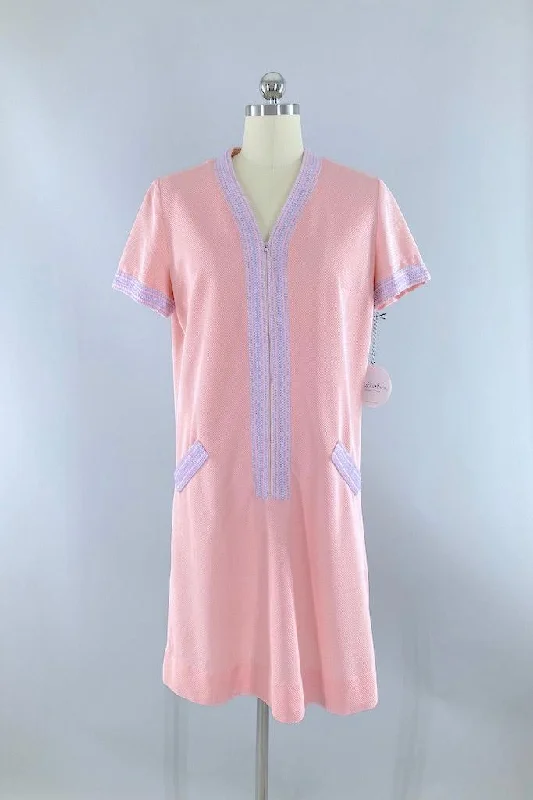 Vintage Pink Sacony Scooter Dress