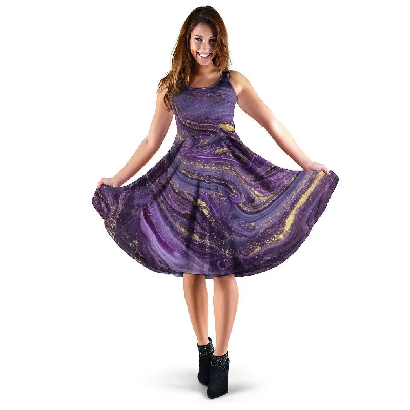Violet Marble Dress