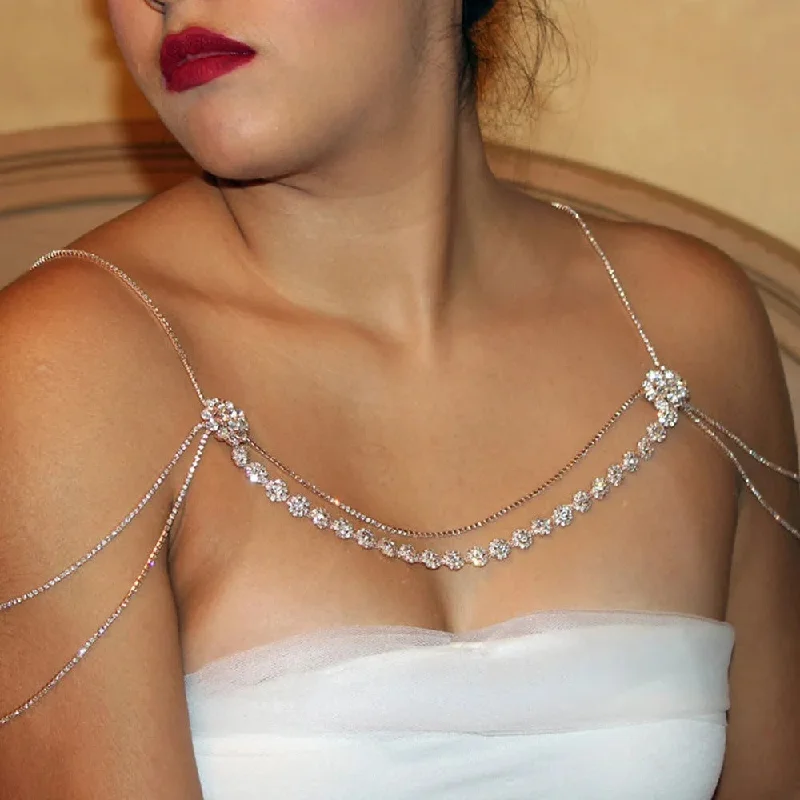 Novelty Fashion Rhinestone Simple Shoulder Chain Dress Accessories Tunics Satin smooth Tunics Satin smooth Novelty Fashion Rhinestone Simple Shoulder Chain Dress Accessories Tunics Satin smooth Tunics Satin smooth