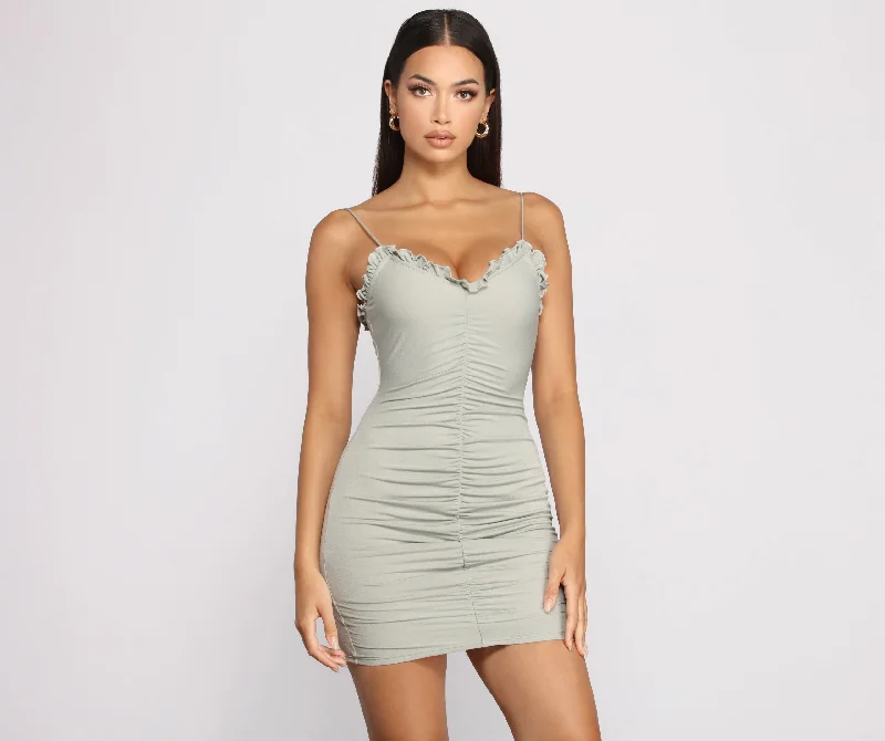 Start Fresh Ruffle And Ruched Mini Dress Tunics Stylish elegant Tunics Stylish elegant Start Fresh Ruffle And Ruched Mini Dress Tunics Stylish elegant Tunics Stylish elegant